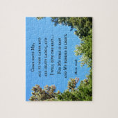 マタイ11:28よ来り私に働く者は皆….. ジグソーパズル (縦)