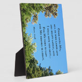 マタイ11:28よ来り私に働く者は皆….. フォトプラーク (側面)