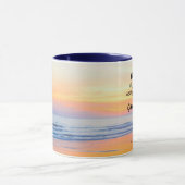 マタイ11:28よ来り、疲れた聖書である者はみな私に マグカップ (中央)