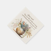 マタイ11:28イエスは私来に、聖書の聖句に言った スタンダードカクテルナプキン (角)