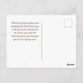 マタイ11:28イエスは私来に、聖書の聖句に言った ポストカード (裏面)