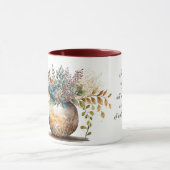 マタイ11:28イエスは私来に、聖書の聖句に言った マグカップ (中央)