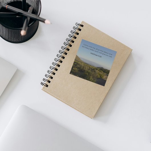 マタイ11:28ステッカー – 砂漠の信仰コレクション スクエアシール