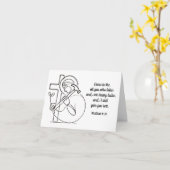 マタイ11:28労働する者すべて聖なる書物、 経典 カード (黄色い花)