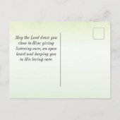 マタイ11:28来よ、私はあなた与えを休める ポストカード (裏面)