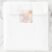 マタイ11:28来私に疲れたフローラ スクエアシール (バッグ)