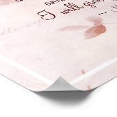 マタイ11:28来私に疲れたフローラ ポスター (角)