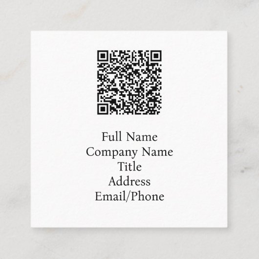 マタイ11:28灯台 スクエア名刺 (裏面)