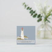 マタイ11:28灯台 スクエア名刺 (スタンド正面)