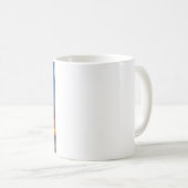 マタイ11:28聖書の詩のヤシの木の夕日 コーヒーマグカップ (正面右)