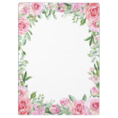 マタイ11:28聖書やる気を起こさせる聖句フローラバラ クリップボード (裏面)