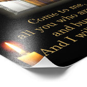 マタイ11:28 フォトプリント            (角)