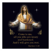マタイ11:28 ポスター (正面)