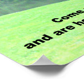 マタイ11:28 ポスター (角)