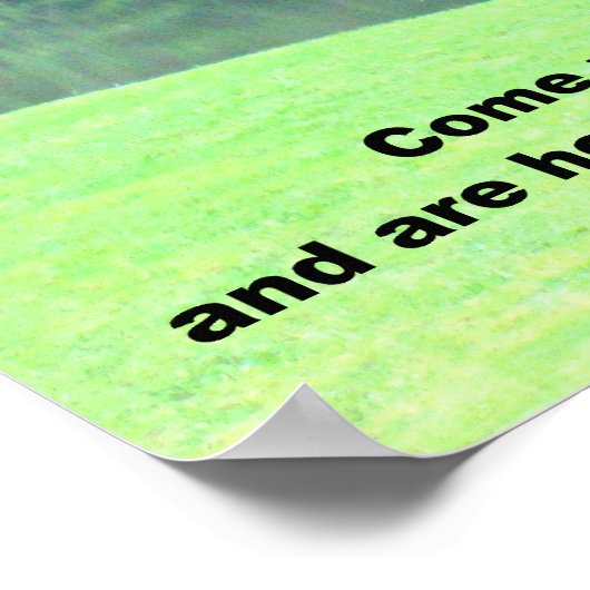 マタイ11:28 ポスター (角)