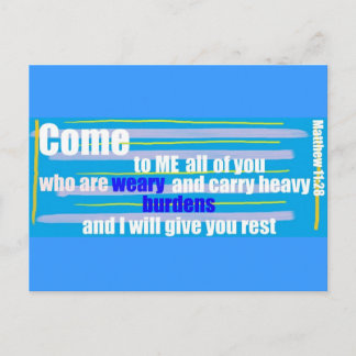 マタイ11:28 ポストカード