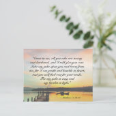 マタイ11:28-30よ来り疲れた者はみな私に ポストカード (スタンド正面)