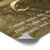 マタイ11:28-30ポスター ポスター (角)