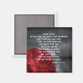 マタイ11:28-30 マグネット (正面/裏面)