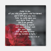 マタイ11:28-30 マグネット (正面)