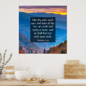 マタイ11:29 ポスター (キッチン)