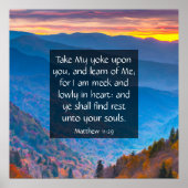 マタイ11:29 ポスター (正面)