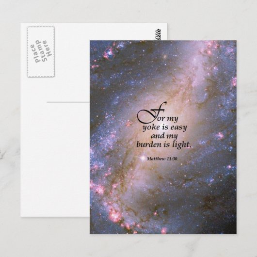 マタイ11:30 ポストカード (正面/裏面)