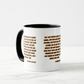 マタイ13:15 KJV聖書の二音節 マグカップ (正面左)