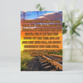 マタイ13:15 KJV聖書の詩の写真の挨拶 カード (スタンド正面)