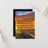 マタイ13:15 KJV聖書の詩の写真の挨拶 カード (正面/裏面インサイチュ)