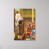 マタイ13:53-58シナゴーグ教えのキャンバスで キャンバスプリント (正面)