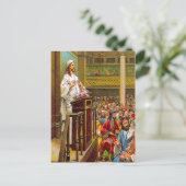 マタイ13:53-58シナゴーグ教えポーでイエス ポストカード (スタンド正面)