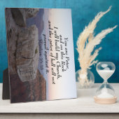 マタイ16:18あなたはペテロであり、この岩の上にいる フォトプラーク (側面)