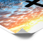 マタイ16:24聖書聖なる書物、 経典芸術プリント ポスター (角)