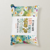 マタイ17:20マスタード種の聖書の聖句としての信仰 アクセントクッション (裏面(縦))