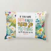 マタイ17:20マスタード種の聖書の聖句としての信仰 アクセントクッション (裏面)