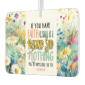 マタイ17:20マスタード種の聖書の聖句としての信仰 カーエアーフレッシュナー (左)