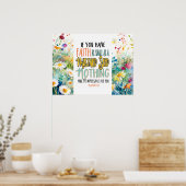 マタイ17:20マスタード種の聖書の聖句としての信仰 ポスター (キッチン)