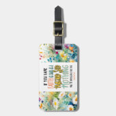 マタイ17:20マスタード種の聖書の聖句としての信仰 ラゲッジタグ (正面縦)