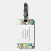 マタイ17:20マスタード種の聖書の聖句としての信仰 ラゲッジタグ (裏面縦)