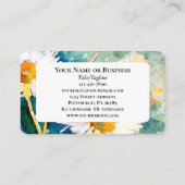 マタイ17:20マスタード種の聖書の聖句としての信仰 名刺 (裏面)