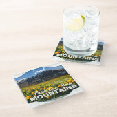 マタイ17:20信仰は山を移動することができカスタムる ガラスコースター (アングル)