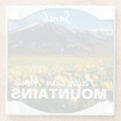 マタイ17:20信仰は山を移動することができカスタムる ガラスコースター (裏面)