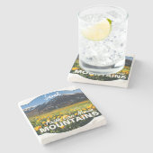 マタイ17:20信仰は山を移動することができカスタムる ストーンコースター (横)