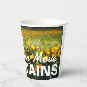 マタイ17:20信仰は山を移動することができカスタムる 紙コップ (裏面)