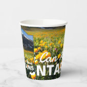 マタイ17:20信仰は山を移動することができカスタムる 紙コップ (左)