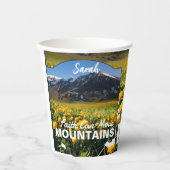 マタイ17:20信仰は山を移動することができカスタムる 紙コップ (正面)