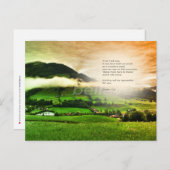 マタイ17:20山の聖句サンセットを動かす ポストカード (正面/裏面)