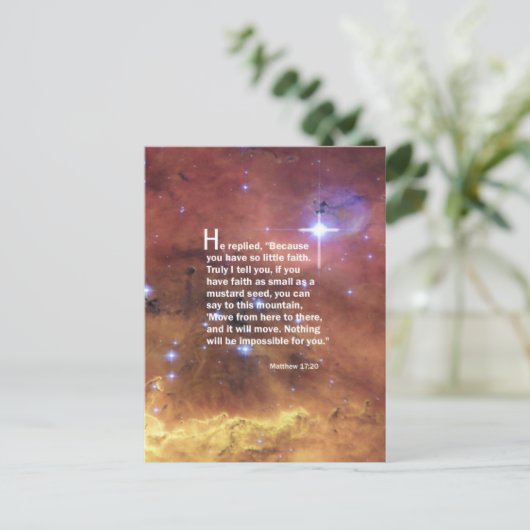 マタイ17:20 ポストカード (スタンド正面)
