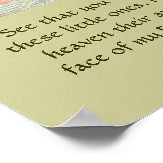 マタイ18:10 ポスター (角)